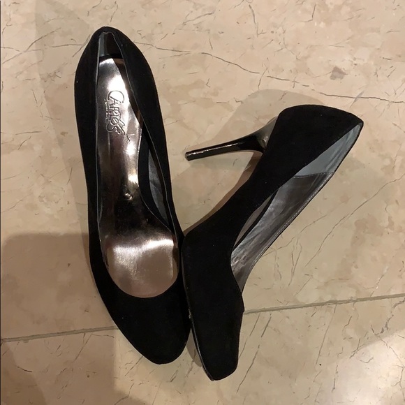 Carlos Santana Shoes - Black suede stilettos